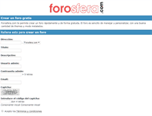 Tablet Screenshot of forosfera.com